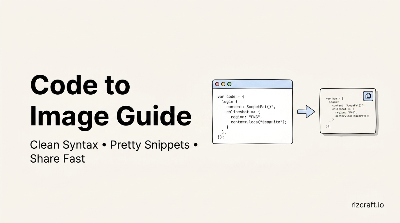 How to Turn Code Snippets Into Images People Actually Stop to Read