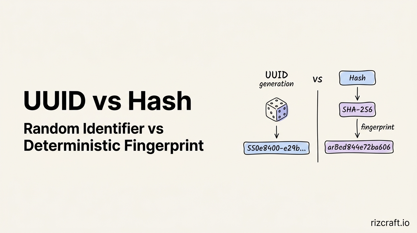 UUID vs Hash You're Probably Using the Wrong One Somewhere