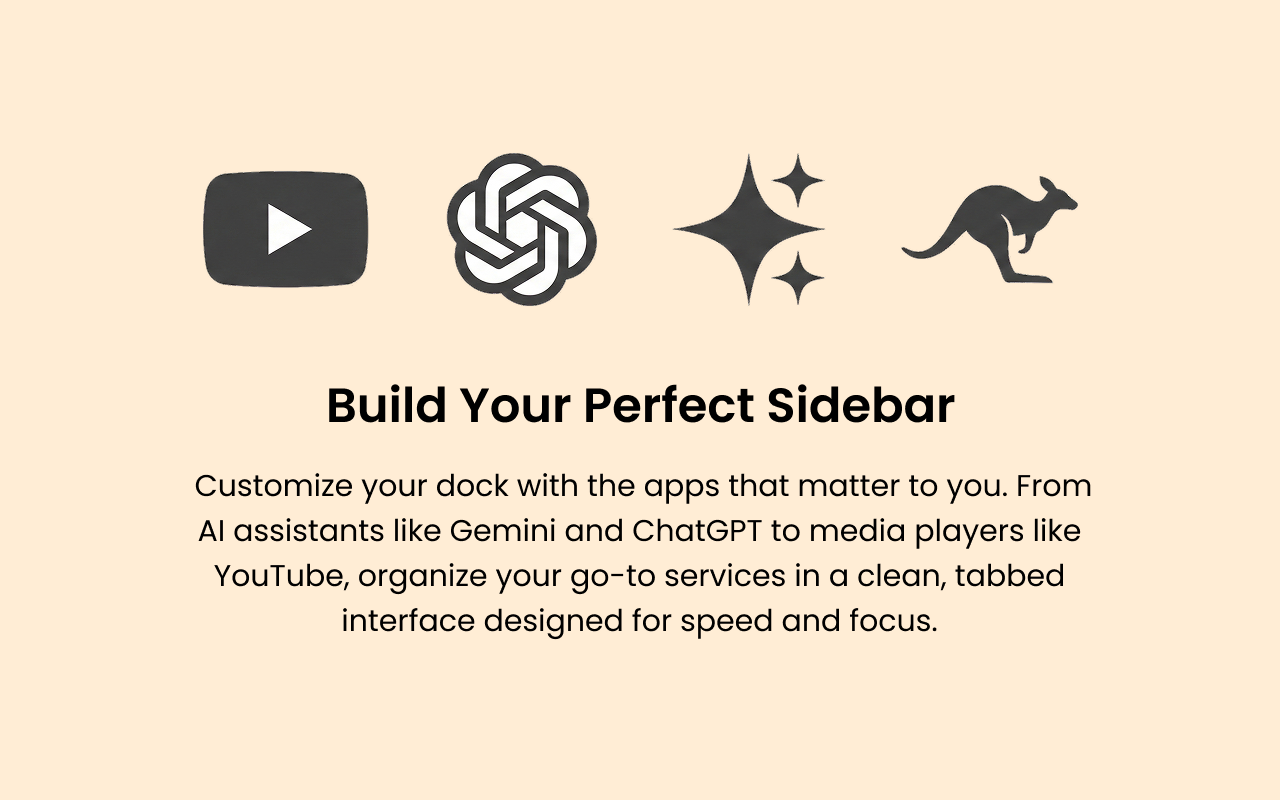 SideDock Multi-Tab Dock
